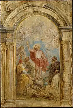 Glorificación de la Eucaristía, de Rubens, siglo XVII.