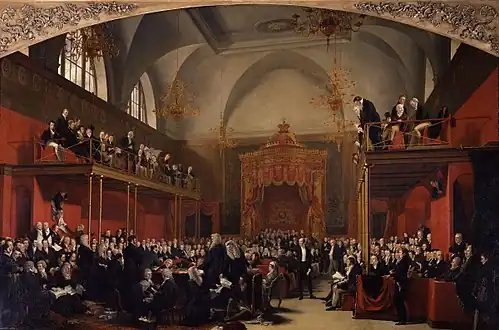 El Juicio de la Reina Carolina por George Hayter, 1823
