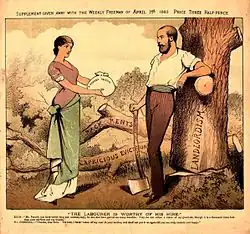 Erin ofrece a Charles Stewart Parnell un tributo del pueblo