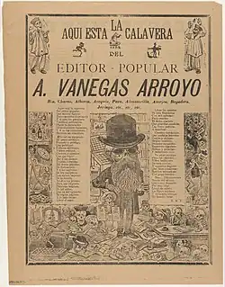 Una calavera literaria de Antonio Vanegas Arroyo publicada por él mismo.