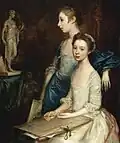 Las hijas del artista, Molly y Peggy (1760)