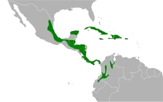 Distribución geográfica del semillero tomeguín.