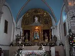 Interior de la parroquia