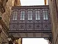 Pasadizo metálico que comunica el edificio primitivo con la ampliación iniciada en 1900