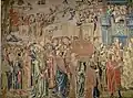 Tapiz: «Entrada del Arca de la Alianza en Jerusalén»; realizado en Bruselas (1515-1525)