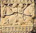 Paseantes extranjeros, Southern Gateway of Stupa 3, Sanchi