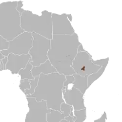 Distribución del niala montano