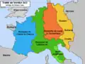 La Provenza en la Francia media - Tratado de Verdún (843)