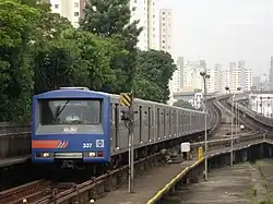 Tren Cobrasma llegando a la Bresser-Mooca.