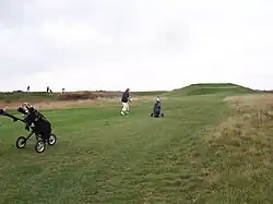El 16, par 3 corto pero difícil cuando hace viento.