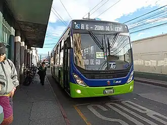 Autobus TuBus de la ciudad de Guatemala