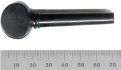 Figura 3. Clavilla d'afinació. Lleugerament cònica.