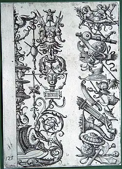 Motivos decorativos de Daniel Hopfer, ca. 1500.[12]​