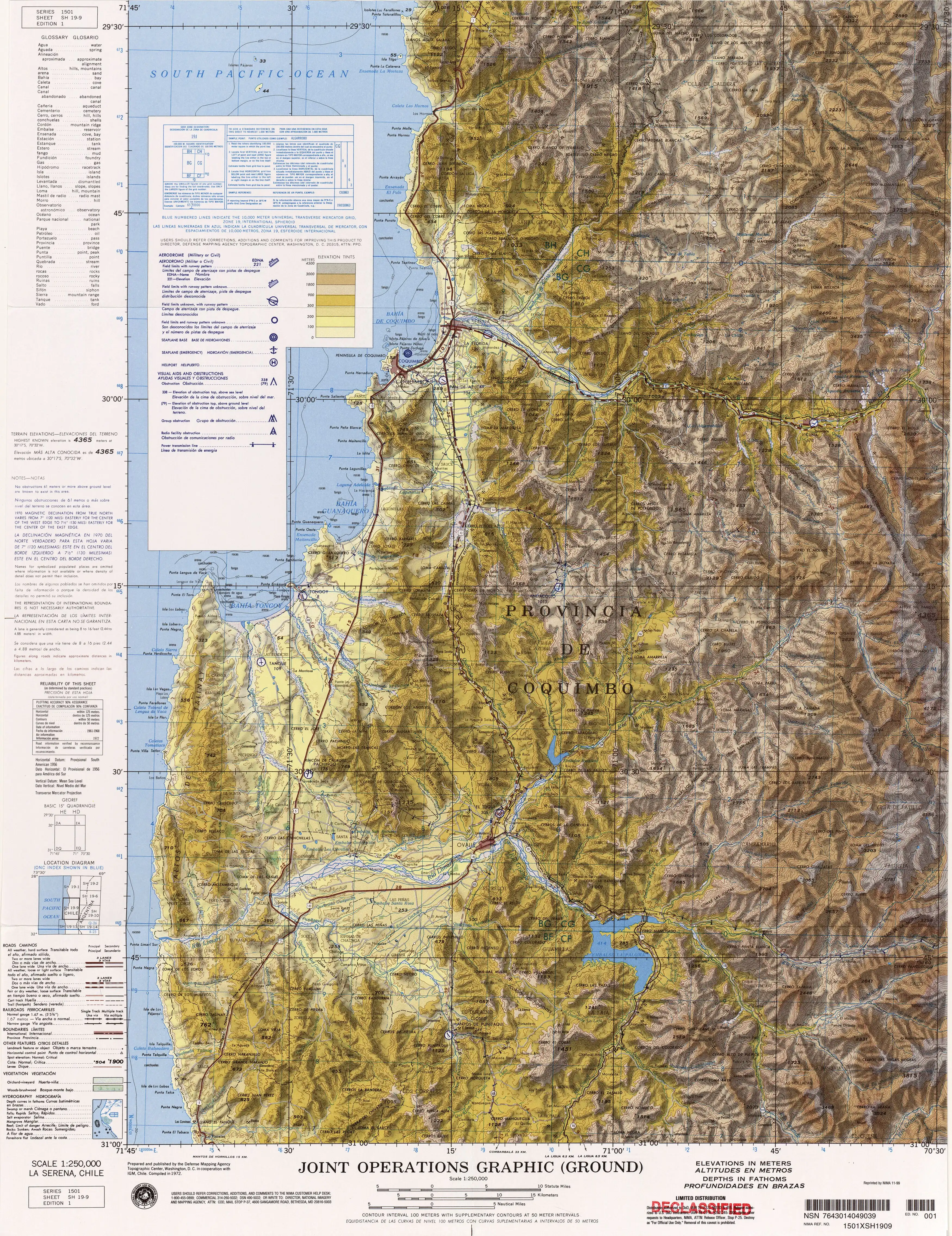 Cordillera Talinay, quebrada Pichingo, estero Tongoy