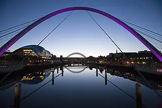 Vista desde el puente, mirando al oeste (río arriba)