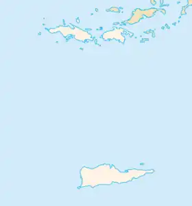 Localización en las islas Vírgenes
