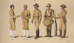 Soldados brasileños en la Guerra del Contestado en 1912.