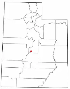 Localización de Centerfield, Utah