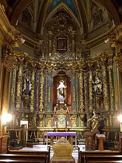 Altar mayor de la Basílica de San Juan de la Cruz en el convento de San Miguel
