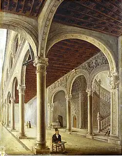 Una vista del claustro de la inclusa (Cecilio Pizarro, 1841)