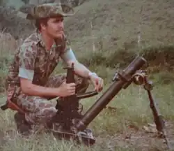 Uniformado del Ejército Nacional en 1971