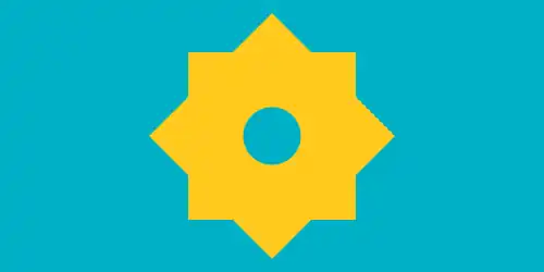 bandera no oficial de Kazajistán en los 1990