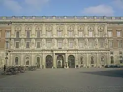 Fachada oeste del Palacio Real de Estocolmo