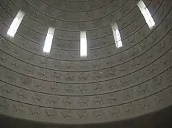 Interior de la cúpula del Völkerschlachtdenkmal.