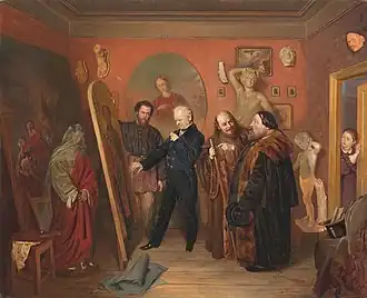 En el estudio del artista (1865)