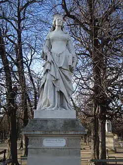 Valentina de Milán (1868) de la serie y Reinas de Francia y mujeres ilustres del Jardín de Luxemburgo