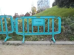 Valla de Parques y jardines.