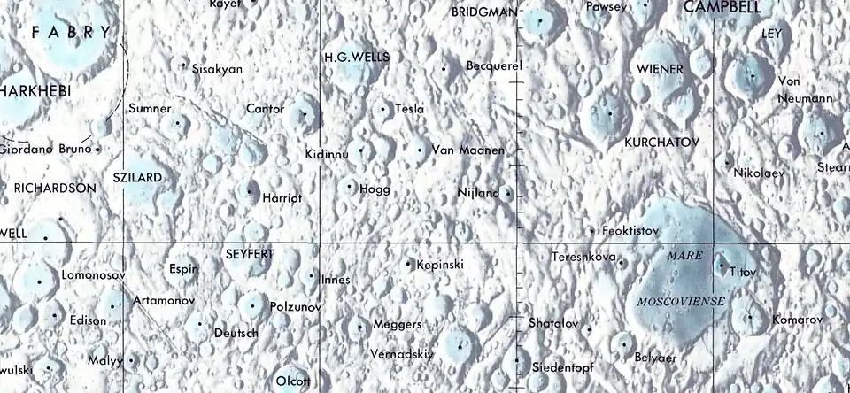 Localización de Wiener (centro del cuadrante superior derecho de la imagen)