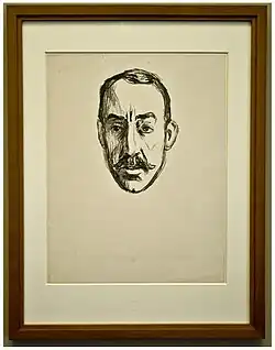 Retrato de Henry van de Velde por Edvard Munch.