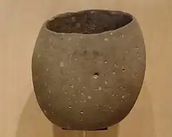 Vasija protoneolítica de México(7000/5000 — 2500 a. C). Museo Nacional de Antropología de México.