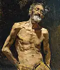 Viejo desnudo al sol, de Mariano Fortuny, ca. 1871.