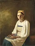 Una campesina con acianos, 1820