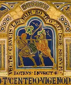 Esmalte del Altar de Verdún o de Klosterneuburg,[20]​ de Nicolás de Verdún, ca. 1181.