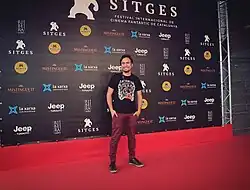 Vergara Adrianzén en el Festival de Cine Fantástico de Cataluña, Sitges, 2019.