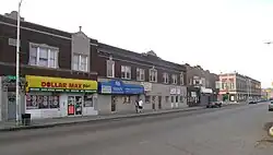 Lado sur de Vernor en Ferris (Cuatro edificios, 8547 - 8633 W Vernor)