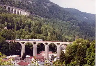Los viaductos de Morez (Jura, 1912), en la línea de Andelot-en-Montagne a La Cluse