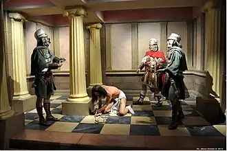 Escena 27: La flagelación de Cristo