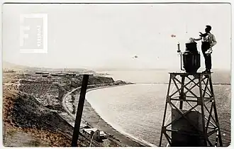 El faro original de la ciudad de Comodoro que no tardo en ser reemplazado por estar muy cerca de la zona centrica
