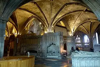 Enterramientos en la capilla de la Santa Fe