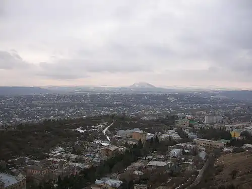 Vista de Piatigorsk desde el monte Mashuk