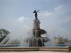Fuente de la Diana Cazadora, en Tabasco 2000