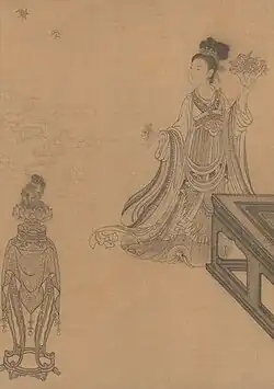 Figura femenina de la dinastía Yüen (1279-1368).