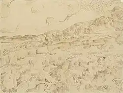 F1547 El campo de trigo cerrado después de una tormenta, Museo Van Gogh