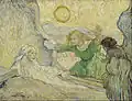 Vincent van Gogh, La resurrección de Lázaro (copia de Rembrandt), 1890, Museo Van Gogh, Ámsterdam.
