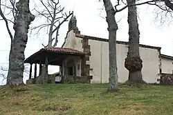 Vista del santuario a la llegada