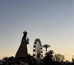 Llegada a Murcia de la Virgen de la Fuensanta en la Feria de 2023.